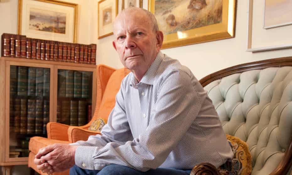 Wilbur Smith at his home in west London.