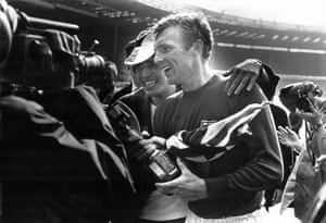 England won 4-2 and the captain, Bobby Moore, lifted the Jules Rimet trophy