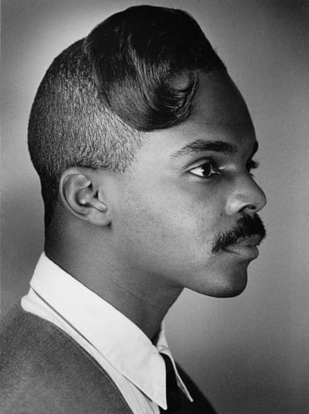 a man looking to the side