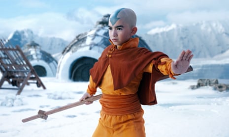 Let’s Av it! … Gordon Cormier as Aang in Avatar: The Last Airbender.