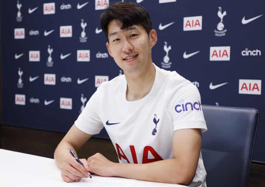 Tottenham Give Son New Four Year Deal And Maintain Kane Is Not For Sale Tottenham Hotspur The Guardian