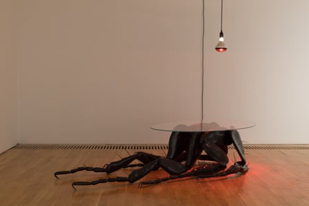 A table made from an overgrown flea's body in Prem Sahib's Chamber.