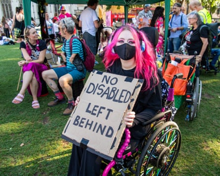Pip protest in Parliament Square.