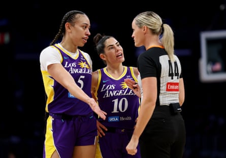 Los Angeles Sparks star Kelsey Plum unleashed a profanity-laced rant after a June loss to the Golden State Valkyries, saying she was “sick” of the lack of foul calls against her opponents.