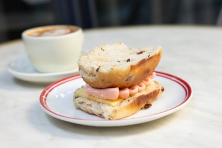 ‘Flip the lid’: to minimise mess, turn Humble’s finger bun into an icing-and-butter sandwich