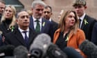 Families of Nottingham attack victims give statements outside court - video