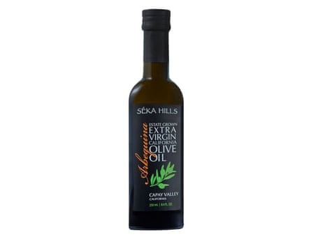 A product photo of Seka Hills olive oil