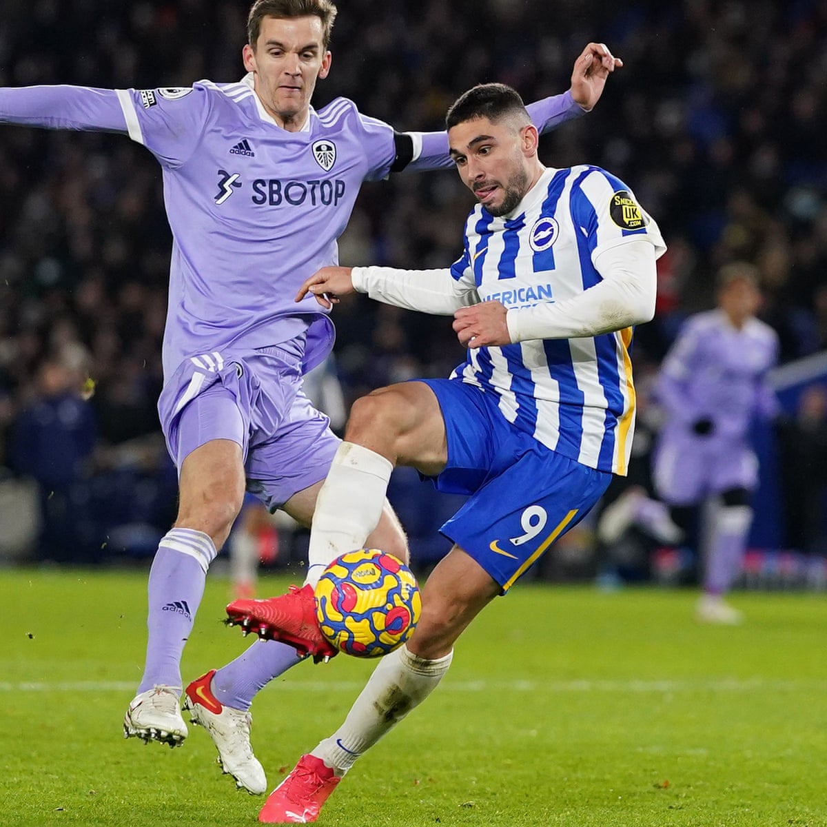 neal maupay s spectacular misses cost brighton in stalemate with leeds premier league the guardian