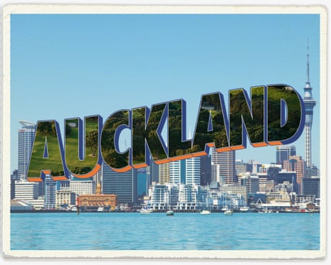 Auckland postcard composite image