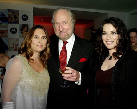 Alexandra Shulman, left, then editor of British Vogue, with Ed Victor and Nigella Lawson at Vogue’s 90th anniversary party at the Serpentine Gallery, London, 8 November 2006.