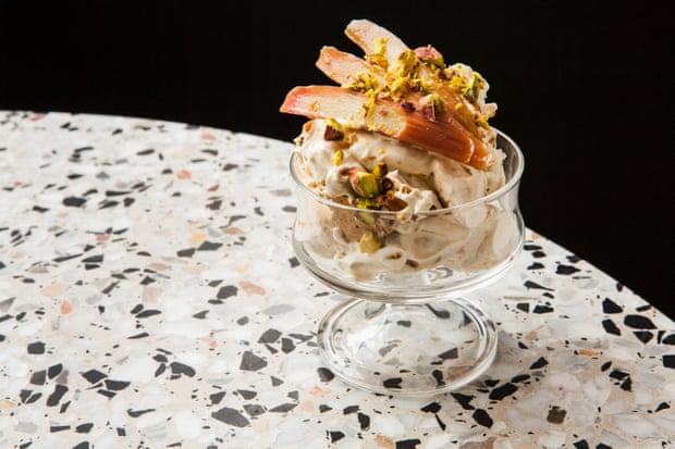 The Rose’s rhubarb and pistachio mess