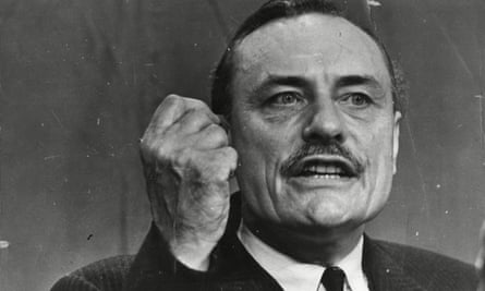 Enoch Powell speaking at the 1968 Conservative Party Conference In Blackpool.