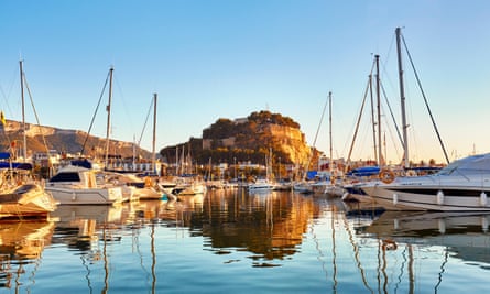 The harbour at Denia, near Alicante.