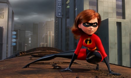 Elastigirl, voiced by Holly Hunter, in Incredibles 2.