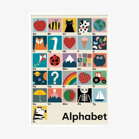Alphabet Wall Print by Lorna Freytag