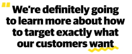 “We’re decidedly going to study much astir really to target precisely what our customers want”