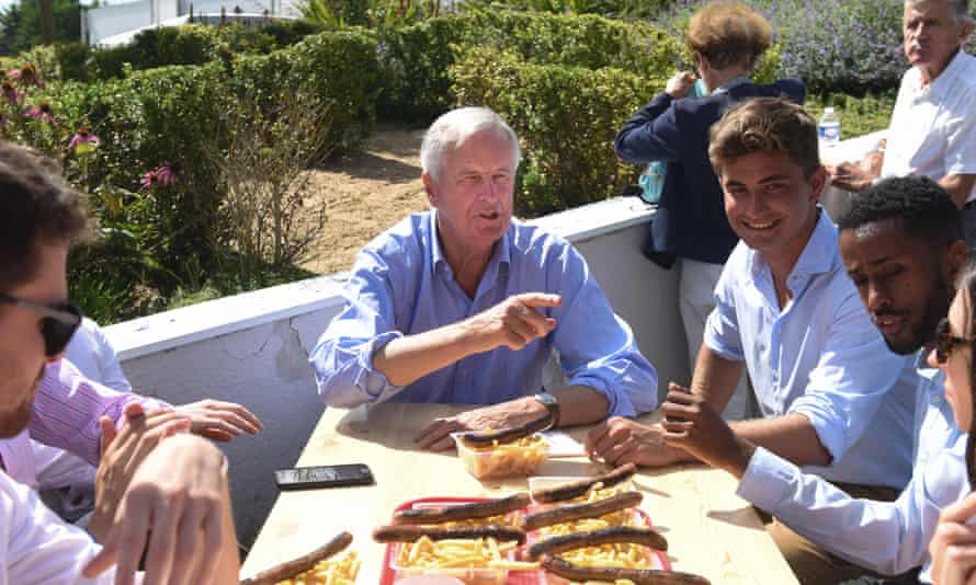 Michel Barnier: why is the EU’s former Brexit chief negotiator sounding like a Eurosceptic? | Michel Barnier 1 With young delegates of the Les Republicains party last summer.