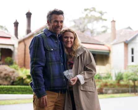 Patrick Brammall and Harriet Dyer in Colin from Accounts.