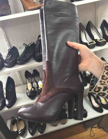 Barely worn boots found in Melbourne while op shopping with Clare Press