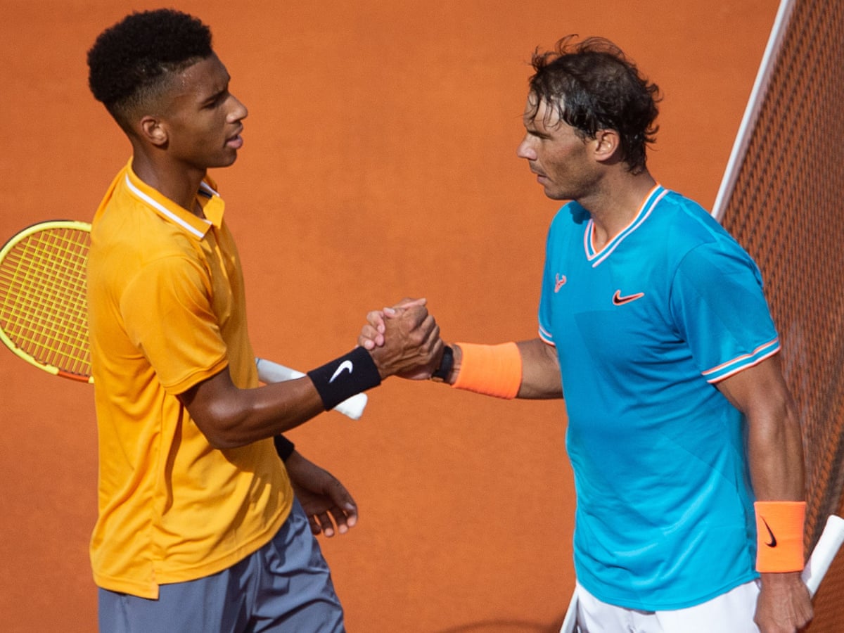 Rafael Nadal Brings Teenager Felix Auger Aliassime Back Down To Earth Rafael Nadal The Guardian