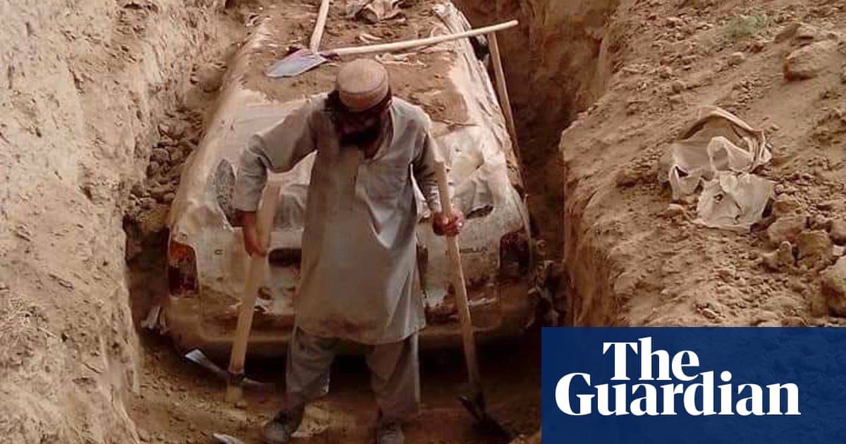Taliban excavates founding leader’s car, buried to escape US troops