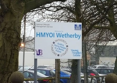 Sign for Wetherby Young Offender Institution.
