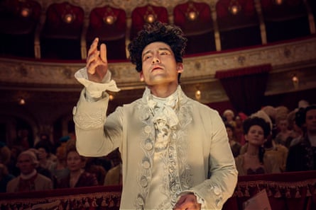 The rock god of his time … Will Sharpe as Amadeus.