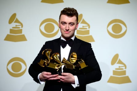 Smith at the Grammys in 2015, where he won four awards.