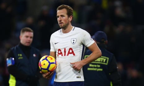 Harry Kane takes home the match ball after his seventh hat-trick of 2017 saw off Burnley on Saturday.