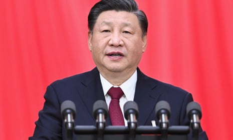 Xi Jinping delivering a speech