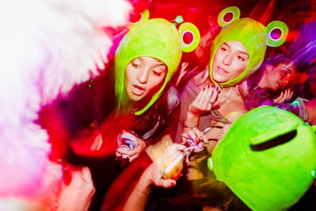 Frog-costumed dancers in Lakota.