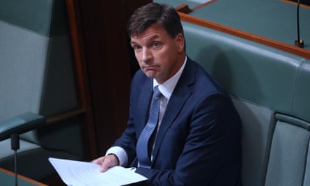 Australia’s energy minster Angus Taylor