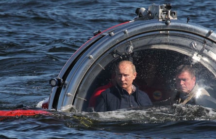 Vladimir Putin in a submersible.