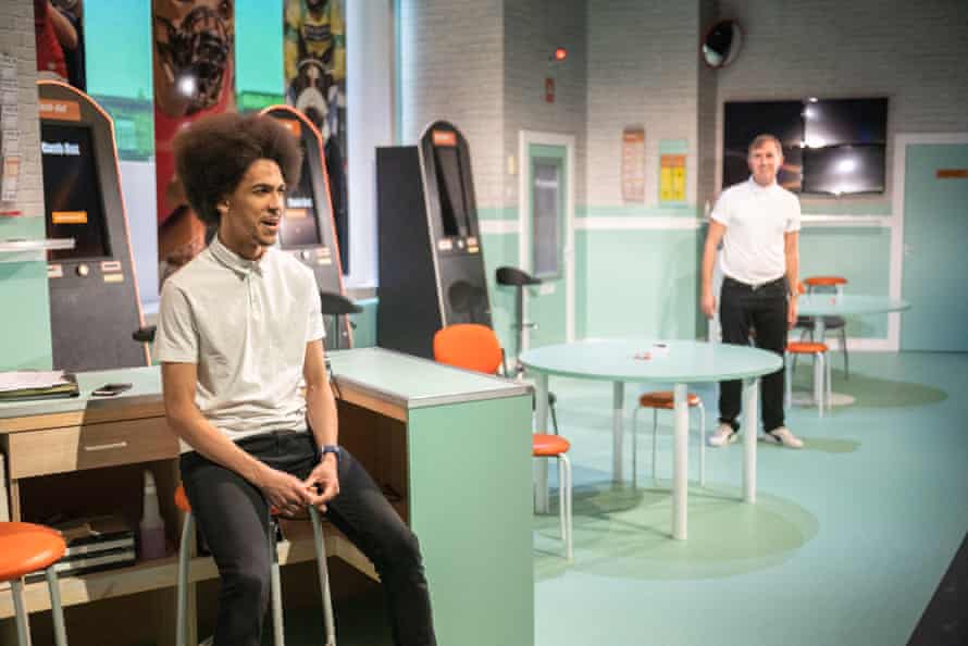 Biding time … Benjamin Osugo, left, with Ewan Donald.