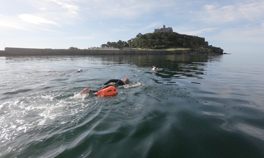 Swimming to St Michael’s Mount
