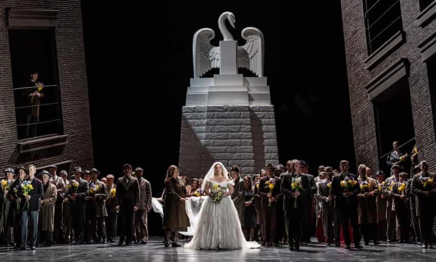 Here comes the bride… Jennifer Davis as Elsa in Lohengrin at the Royal Opera House, April 2022.