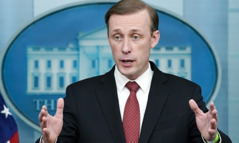 White House national security adviser Jake Sullivan speaks during a press briefing at the White House, on 11 February, in Washington.