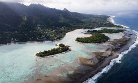 freelance jobs ukraine Aerial of motus in Muri Lagoon.Rarotonga, Southern Group, Cook Islands, Pacific