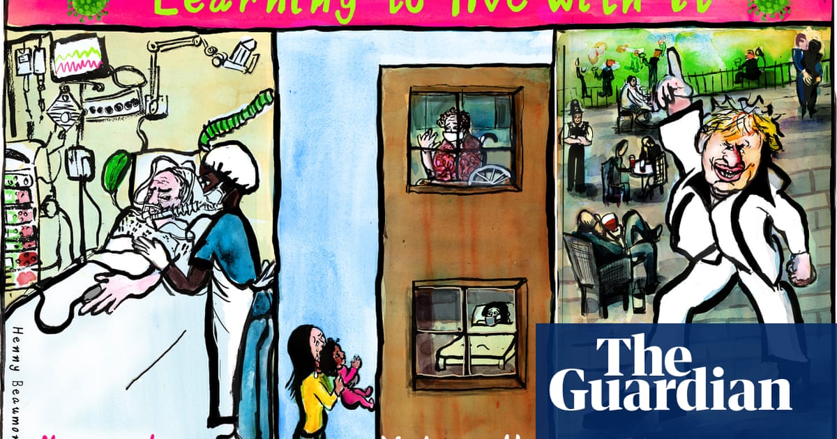 Henny Beaumont on partying at No 10 while others suffered – cartoon