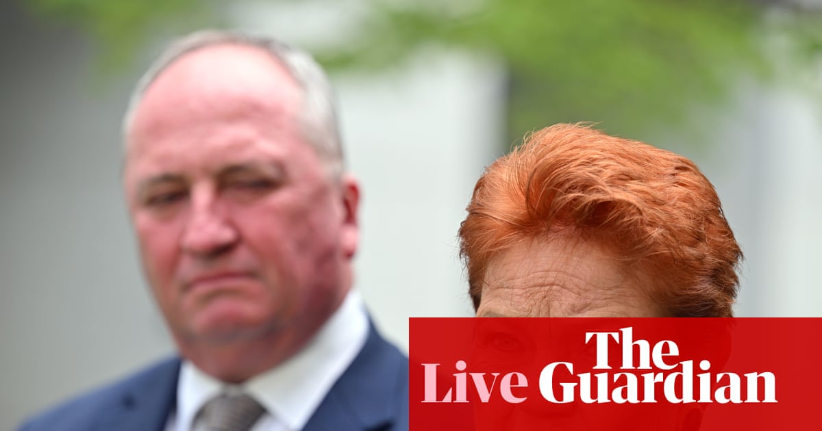 Australia news live: Hanson reveals ambition to turn One Nation into viable party of government after record poll showing