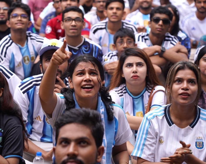 ‘They’re defeating nations who occupied’: inside Bangladesh’s World Cup love affair with Argentina and Brazil