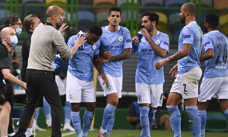 Dembele At The Double As Lyon Crush Man City S Champions League Dream Champions League The Guardian