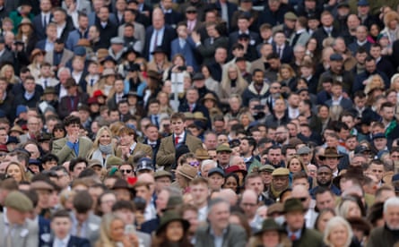 Racegoers packed into the Princess Royal Stand during this year’s Cheltenham Gold Cup on the Friday of the meeting.