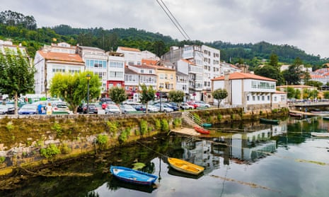 The town of Pontedeume in north-west Spain, where residents have reported possible sightings and items going missing from their kitchens.