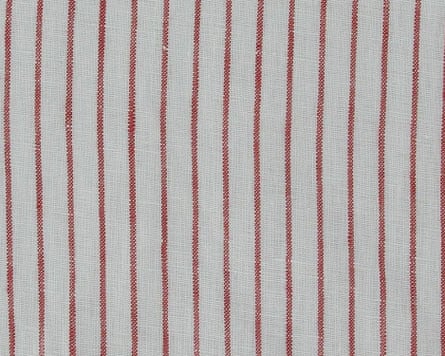 Keady Stripe Irish Linen, Red Dalston Mill Fabrics