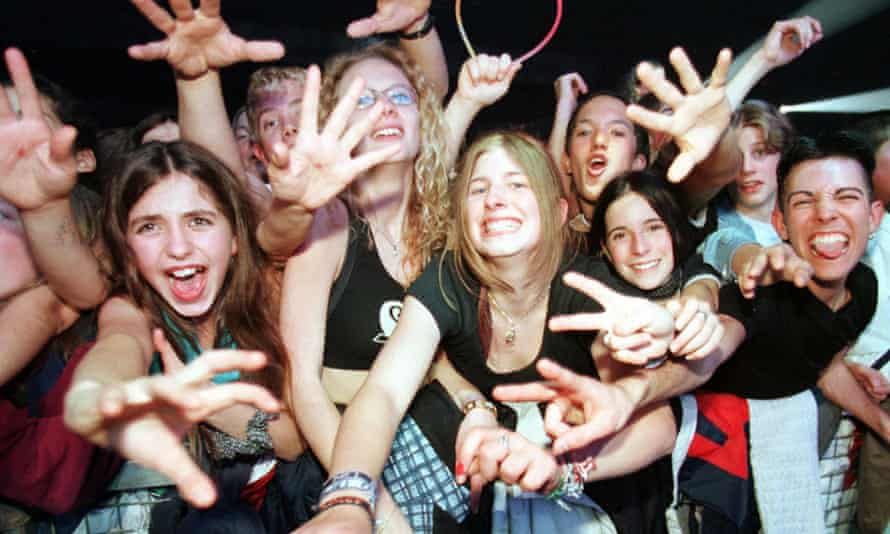 Spice Girls fans in 1998.
