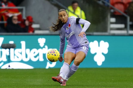 Rosa Kafaji strikes at the Brewdog Stadium, St Helens