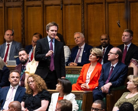 Mark Seward stands up in Commons speaking