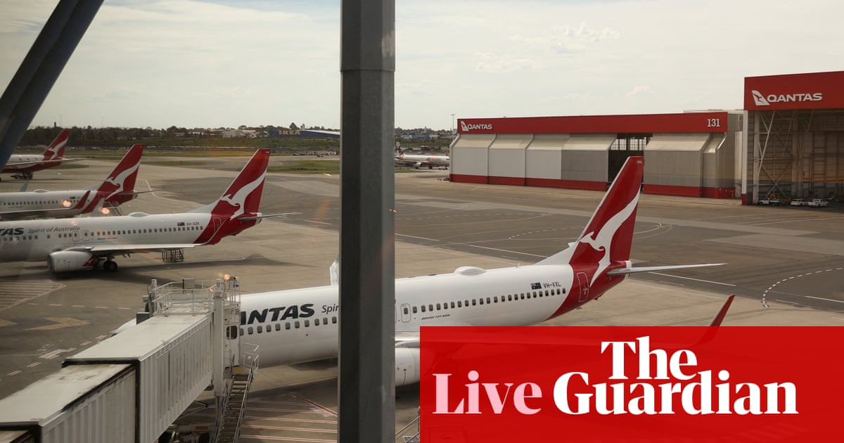 Australia news live: Qantas to pay 0m in penalties and customer compensation; search for passenger overboard cruise ship off Sydney | Australia news