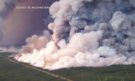 Smoke from wildfire